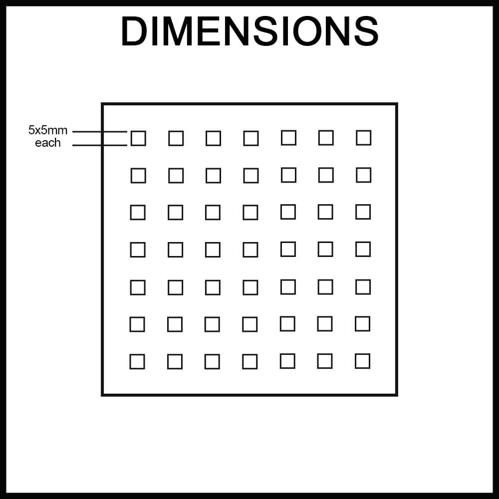 centre floor waste tetra square holes dimensions