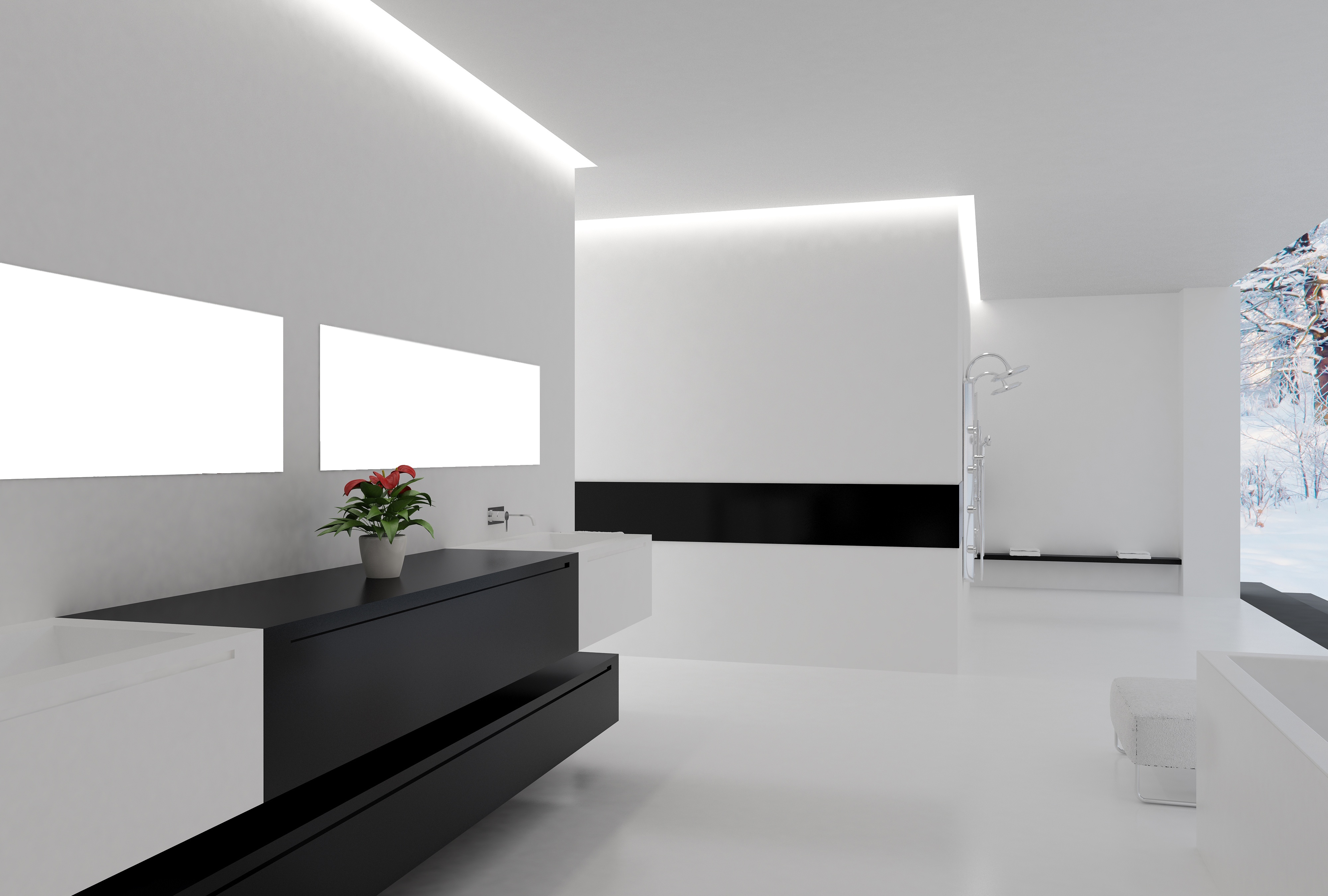 recessed wall lights