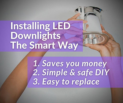 installing led down lights